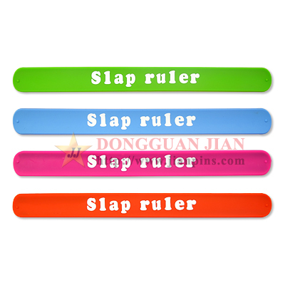 Silicone Slap Wristband Rulers